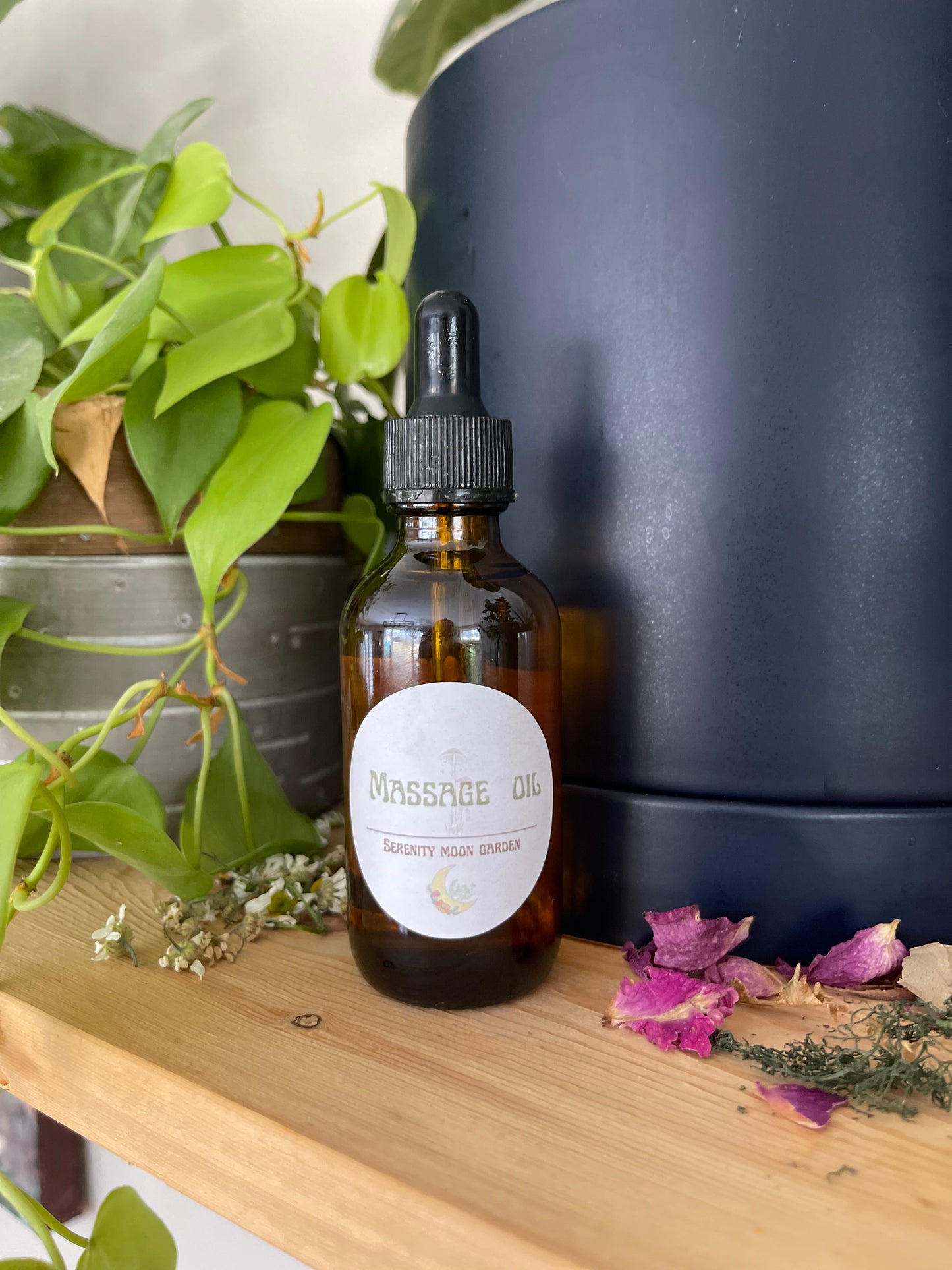 Herbal massage oil