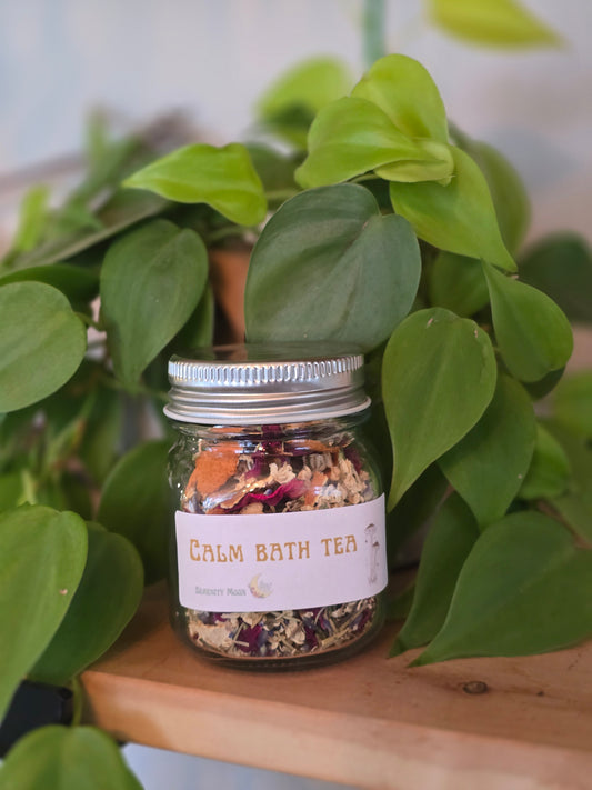 Calming bath tea